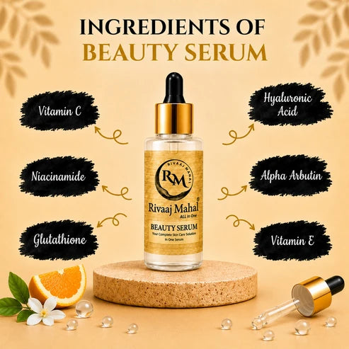 Rivaaj Mahal All In One Beauty Serum – Hydrate, Brighten & Rejuvenate | 30ml