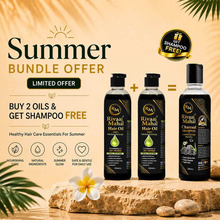Summer Bundle Offer – 2 Hair Oils 225ml + FREE Shampoo 225ml